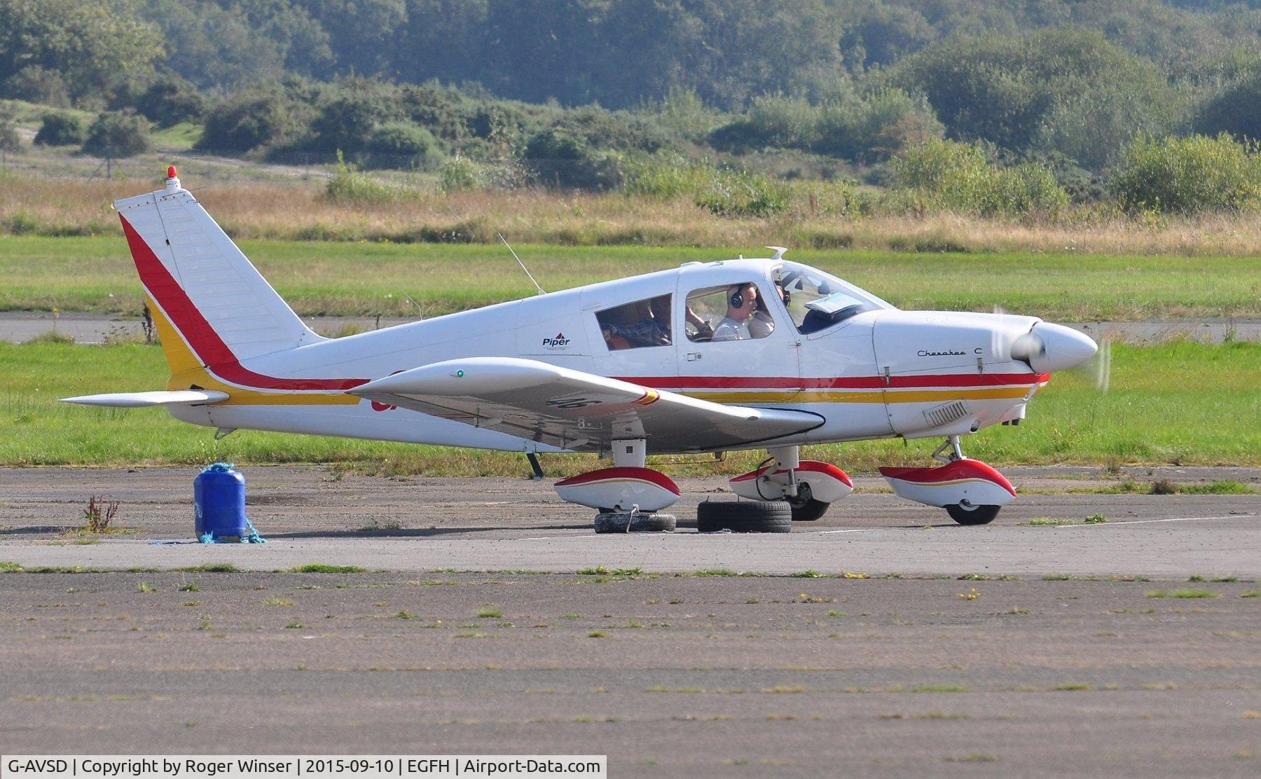 G-AVSD, 1967 Piper PA-28-180 Cherokee C/N 28-4195, Visiting Cherokee.