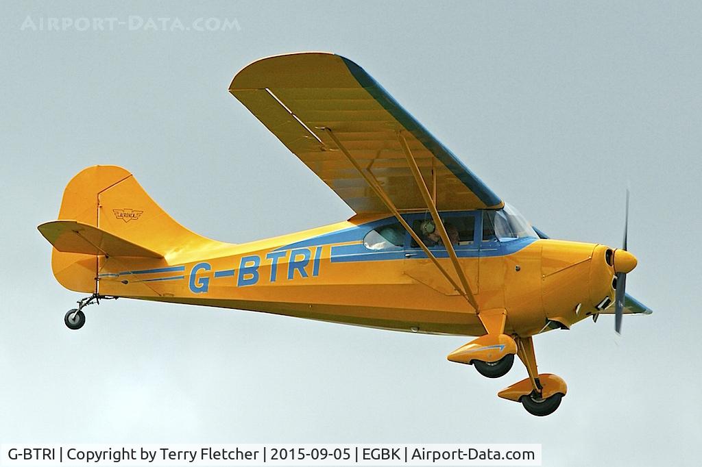 G-BTRI, 1948 Aeronca 11CC Super Chief C/N 11CC-246, At 2015 LAA Rally at Sywell