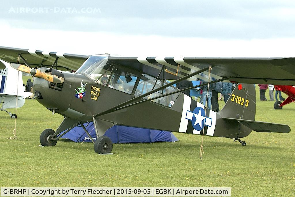 G-BRHP, 1942 Aeronca O-58B Defender C/N 058B-8533, At 2015 LAA Rally at Sywell