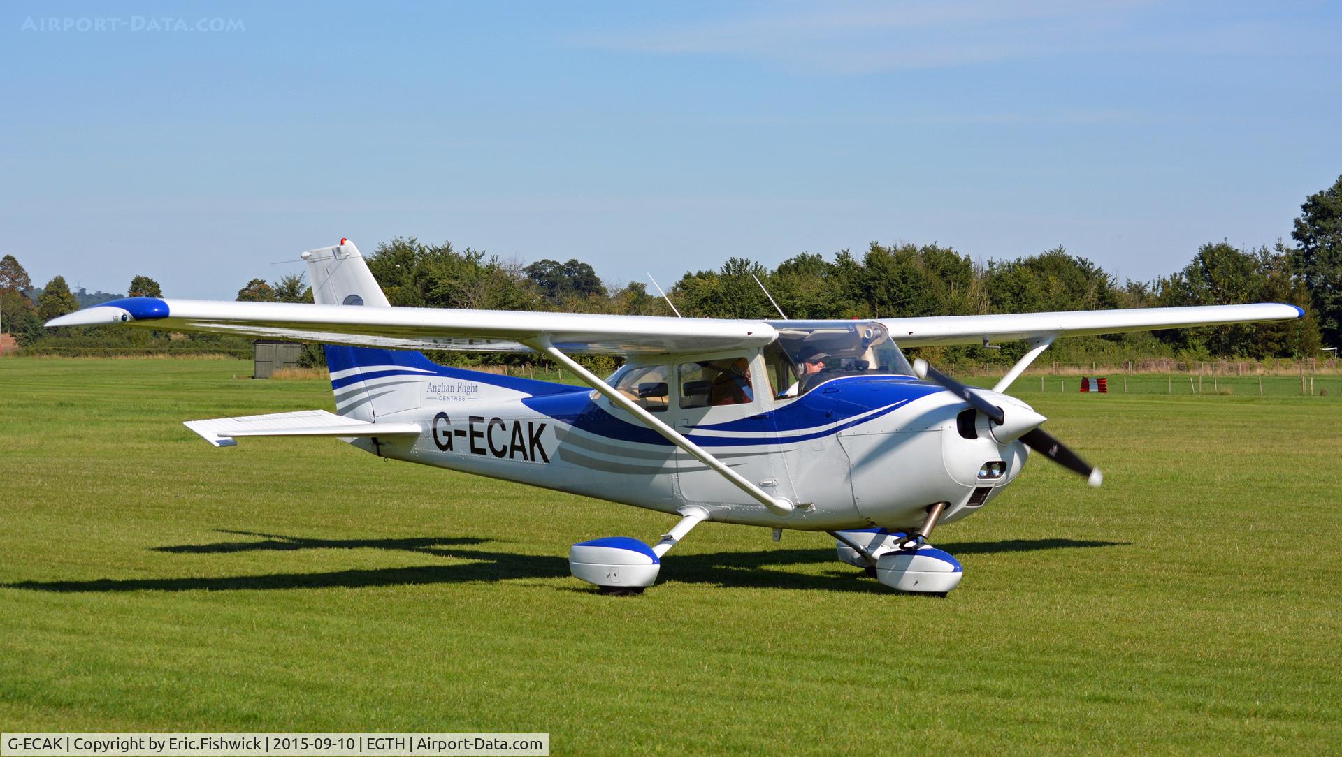 G-ECAK, 1976 Reims F172M ll Skyhawk C/N 1509, 3. G-ECAK visiting The Shuttleworth Collection, Old Warden.