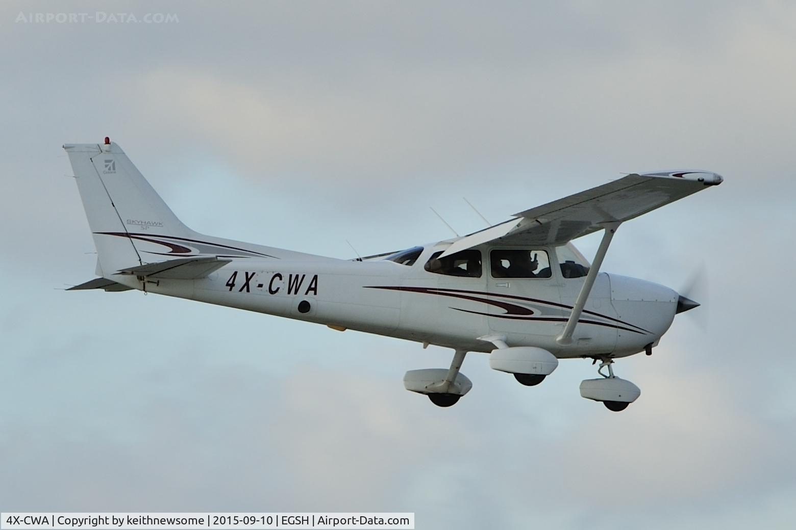 4X-CWA, Cessna 172SP Skyhawk C/N 172S10049, Welcome Visitor.
