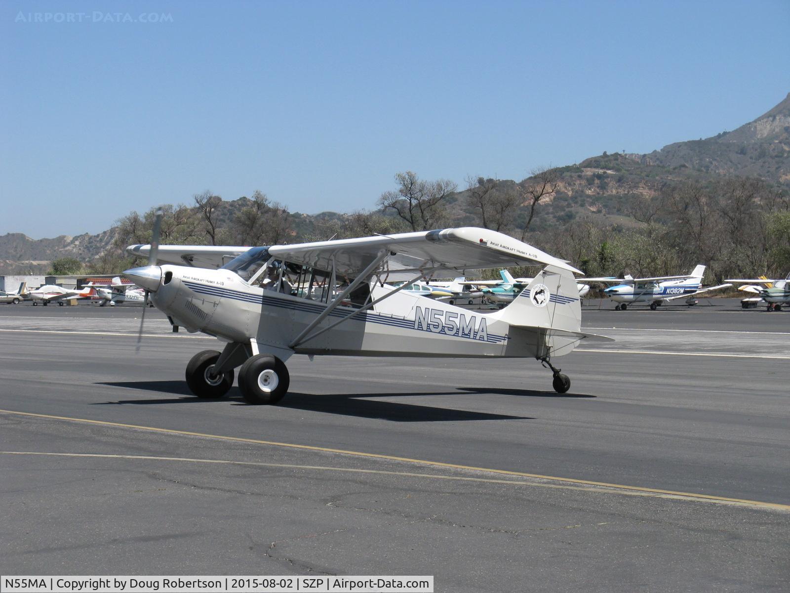 N55MA, 2005 Aviat A-1B Husky C/N 2316, 2005 Aviat A-1B HUSKY, Lycoming O-360 180 Hp, taxi