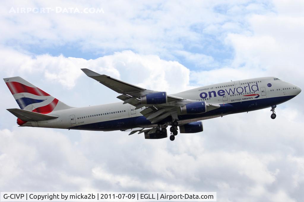G-CIVP, 1998 Boeing 747-436 C/N 28850, Go around. Scrapped in september 2020.