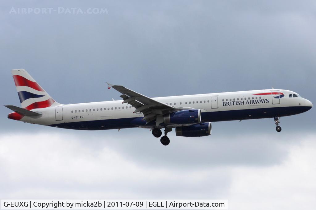 G-EUXG, 2004 Airbus A321-231 C/N 2351, Landing