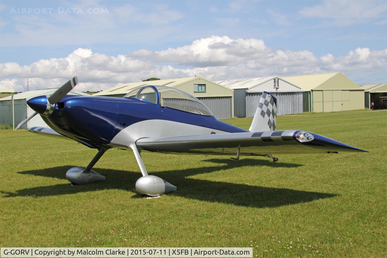 G-GORV, 2013 Vans RV-8 C/N LAA 303-14847, Vans RV-8 at Fishburn Airfield, July 11th 2015.