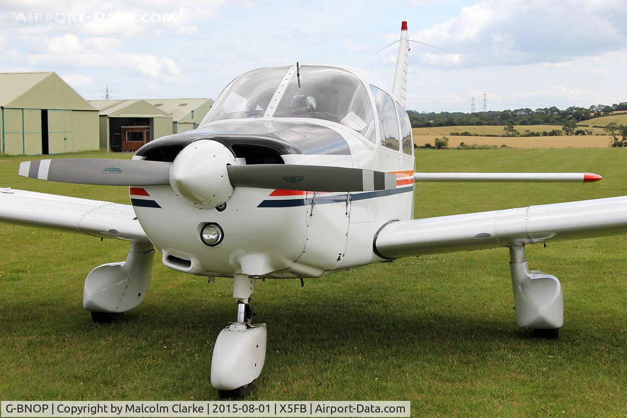 G-BNOP, 1987 Piper PA-28-161 Cherokee Warrior II C/N 2816027, Piper PA-28-161 Warrior ll at Fishburn Airfield, August 1st 2015.