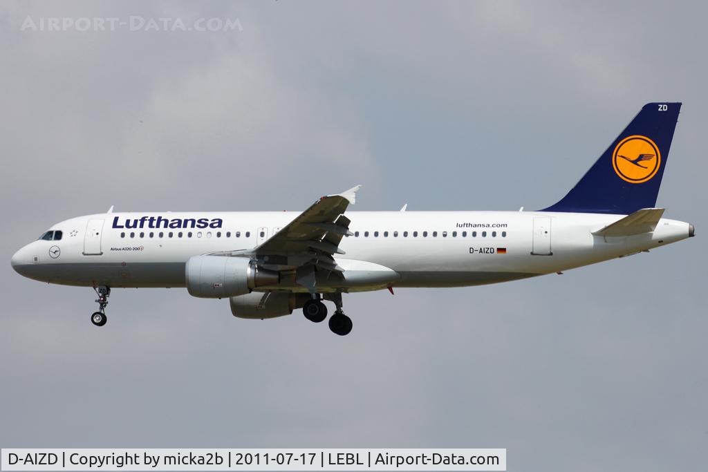 D-AIZD, 2010 Airbus A320-214 C/N 4191, Landing