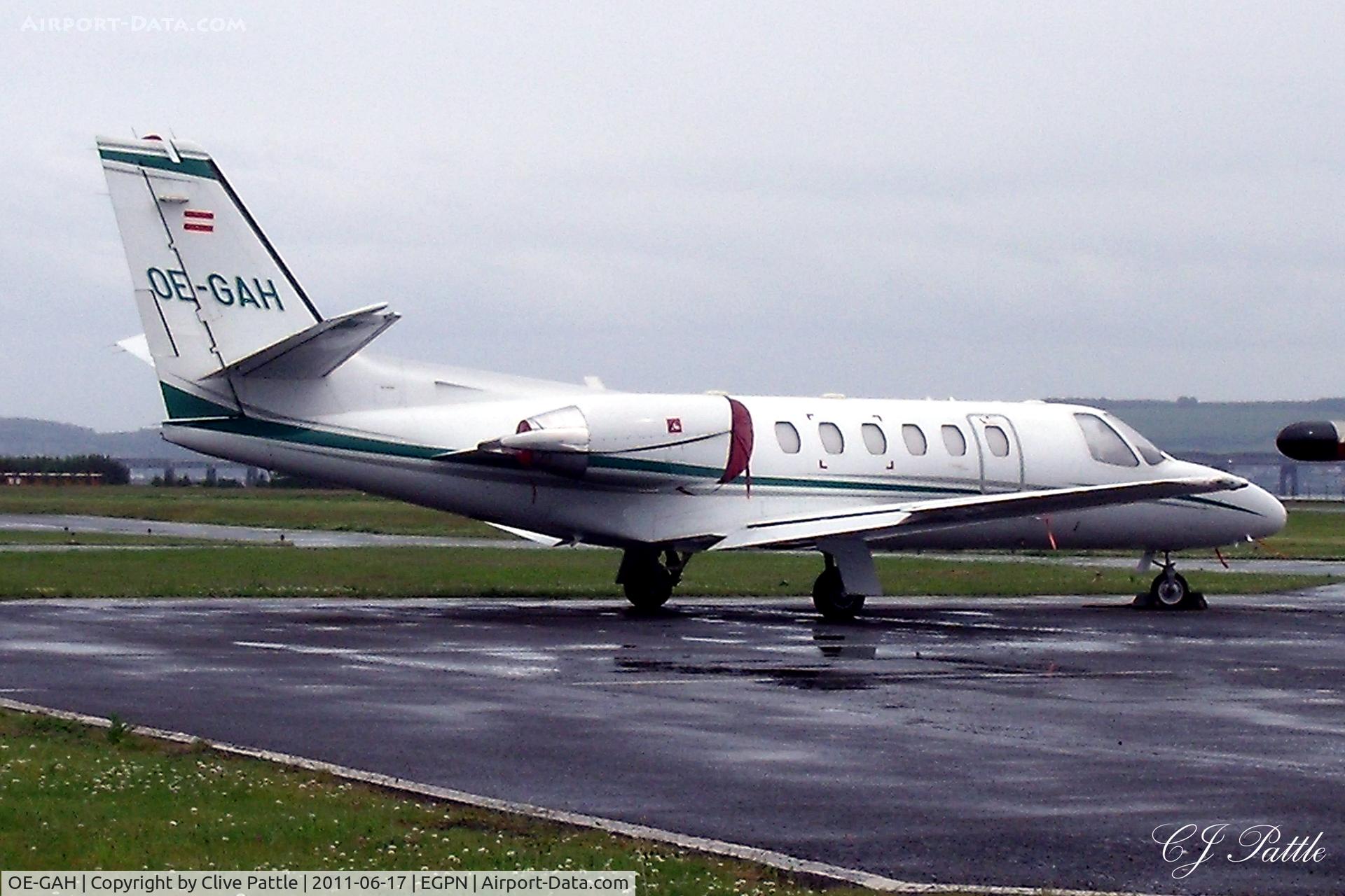 OE-GAH, 2000 Cessna 550 Citation Bravo C/N 550-0922, Parked up at Dundee Riverside EGPN