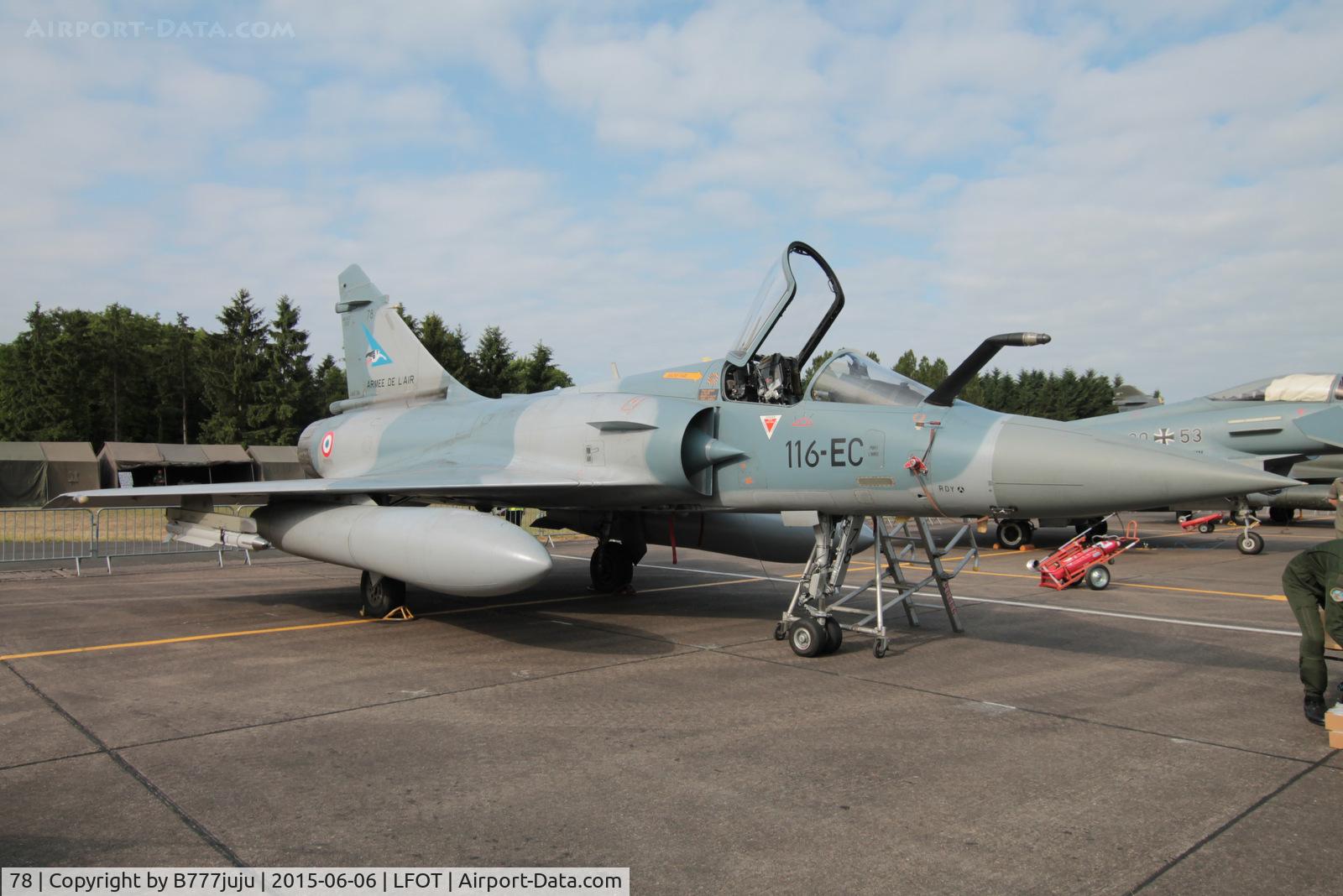 78, Dassault Mirage 2000-5F C/N 318, new code, at Tours