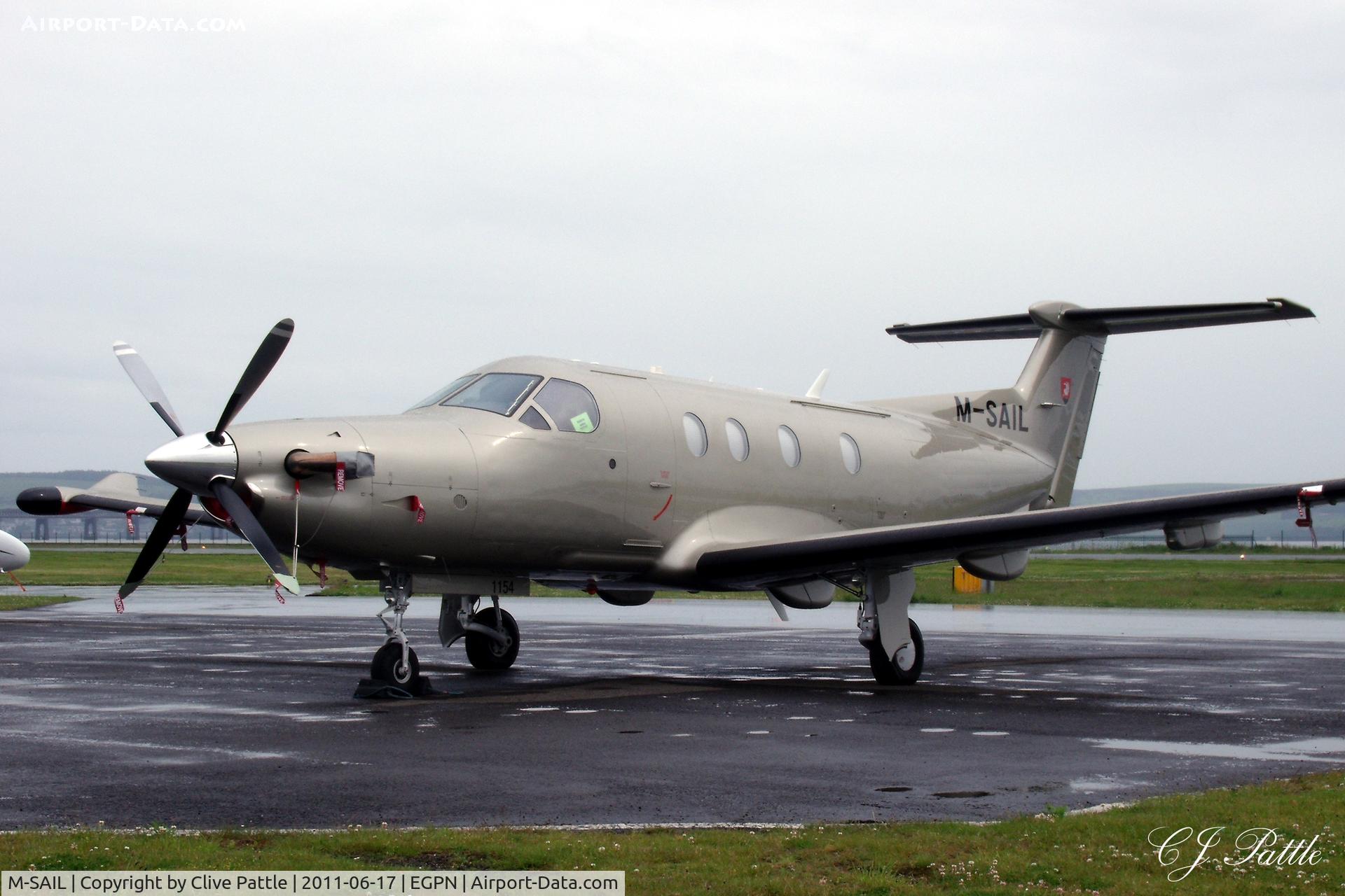 M-SAIL, 2009 Pilatus PC-12/47E C/N 1154, At Dundee Riverside EGPN