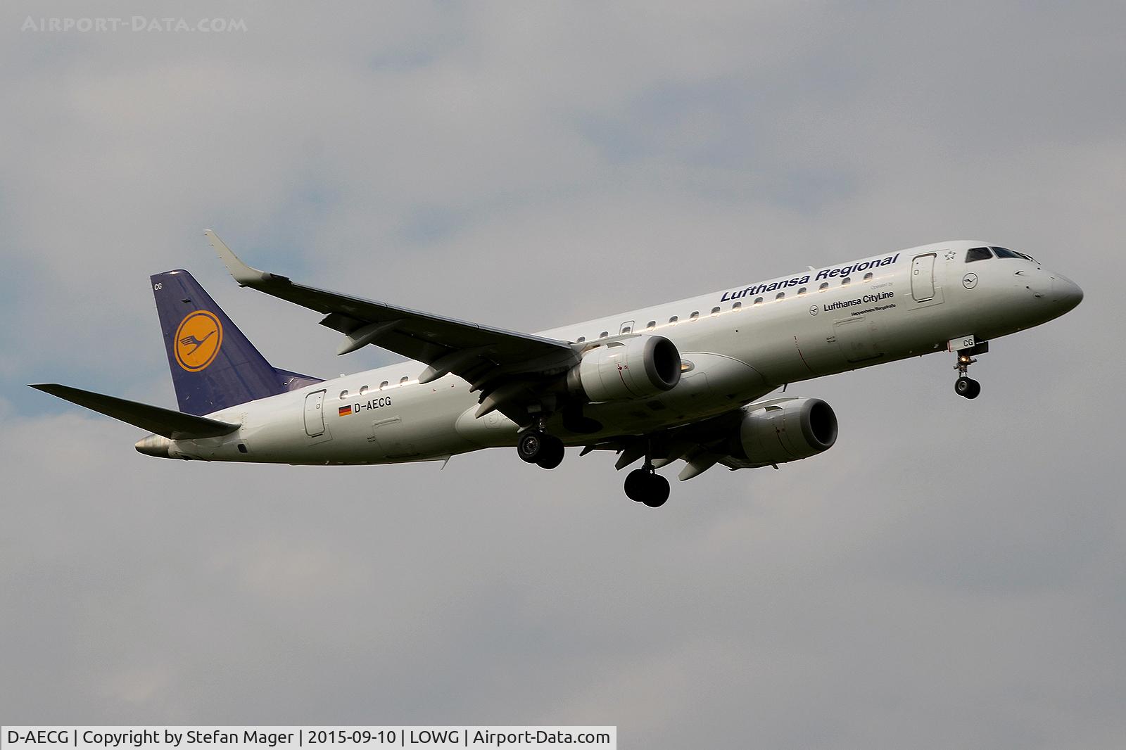 D-AECG, 2010 Embraer 190LR (ERJ-190-100LR) C/N 19000368, Lufthansa ERJ-190 @ GRZ