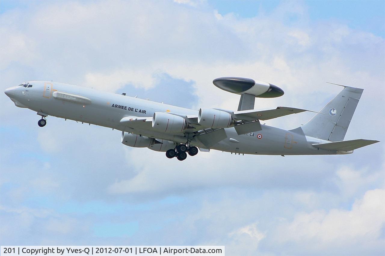 201, 1990 Boeing E-3F Sentry C/N 24115, Boing E-3F SDCA, Take off rwy 24, Avord Air Base 702 (LFOA) Open day 2012