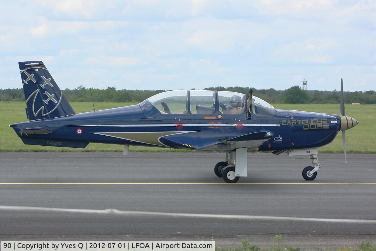 90, Socata TB-30 Epsilon C/N 90, Socata TB-30 Epsilon (F-SEXG) Cartouche Doré, Avord Air Base 702 (LFOA) Open day 2012