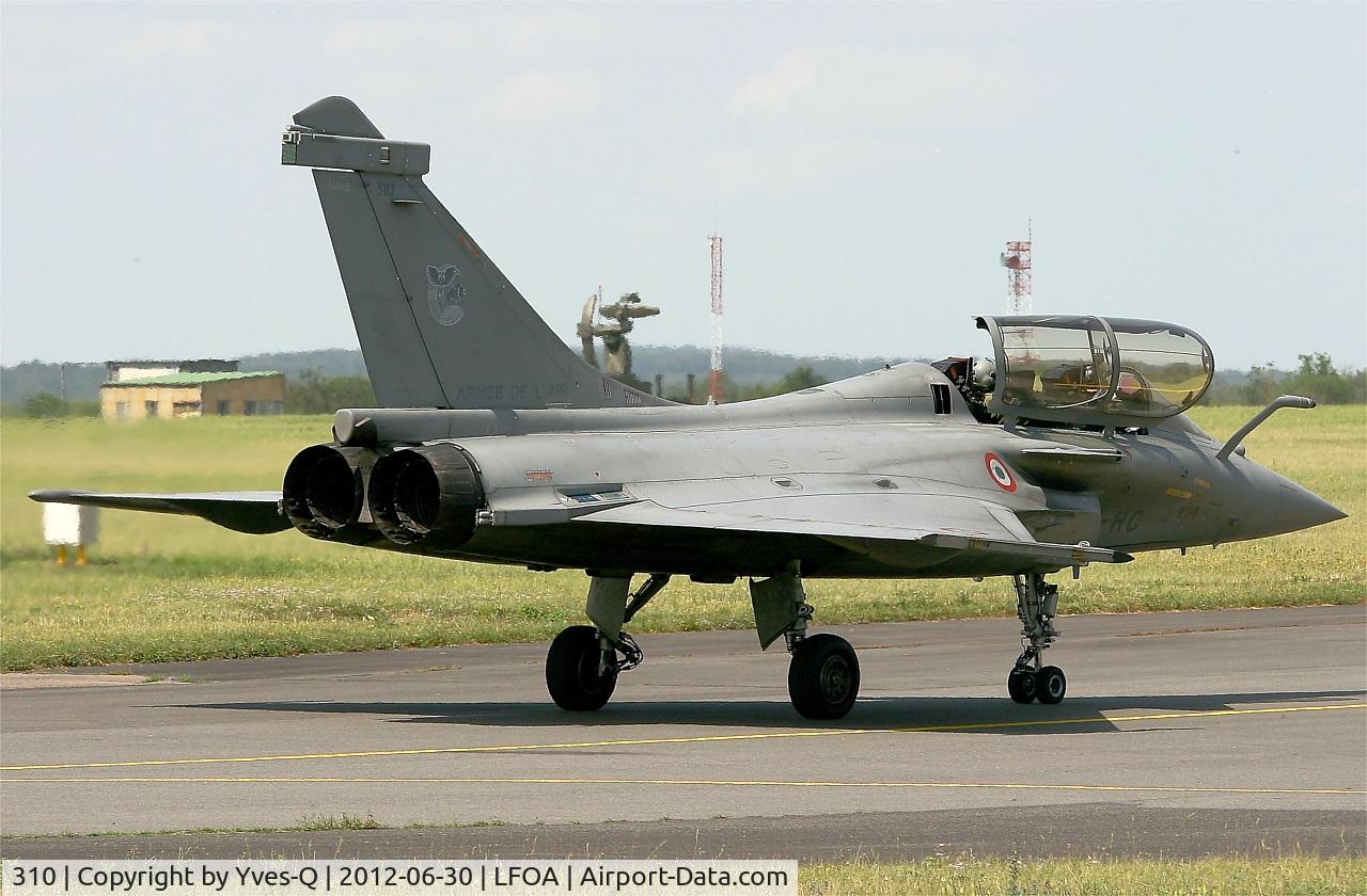 310, Dassault Rafale B C/N 310, French Air Force Dassault Rafale B (113-HC) Taxiing after landing rwy 24, Avord Air Base 702 (LFOA) Open day 2012