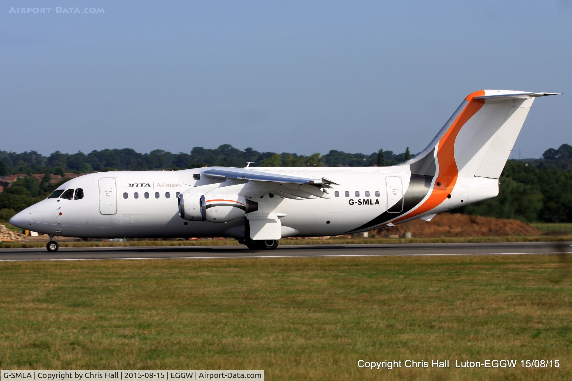 G-SMLA, 1985 British Aerospace BAe.146-200 C/N E2047, Jota Aviation