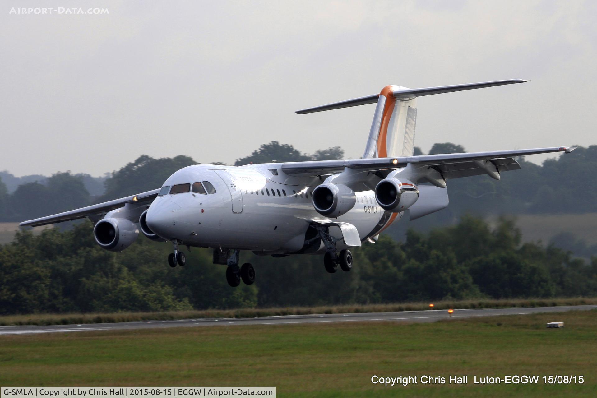 G-SMLA, 1985 British Aerospace BAe.146-200 C/N E2047, Jota Aviation