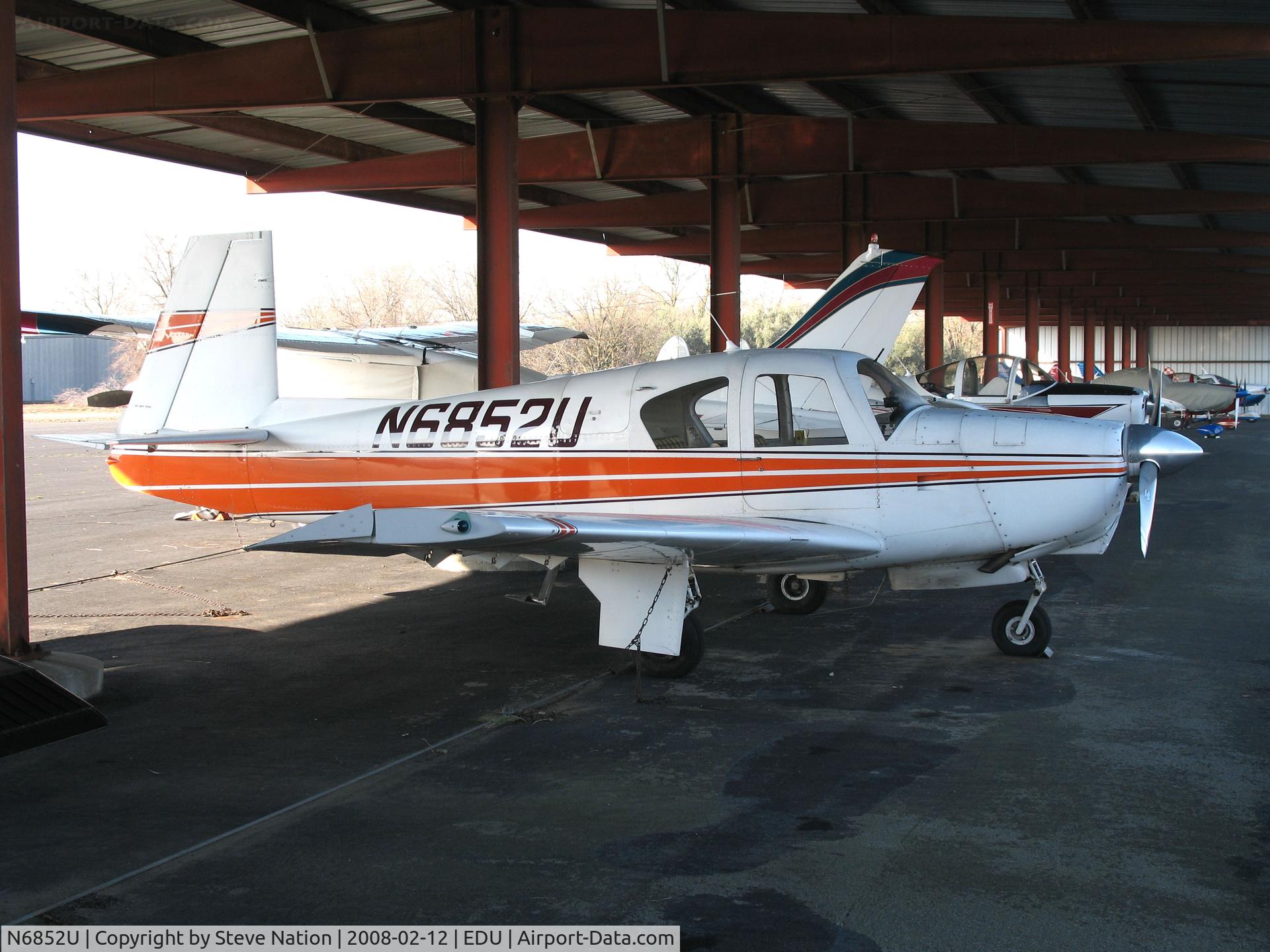 N6852U, 1963 Mooney M20C Ranger C/N 2557, Locally-based 1963 Mooney M20C @ UC Davis Airport