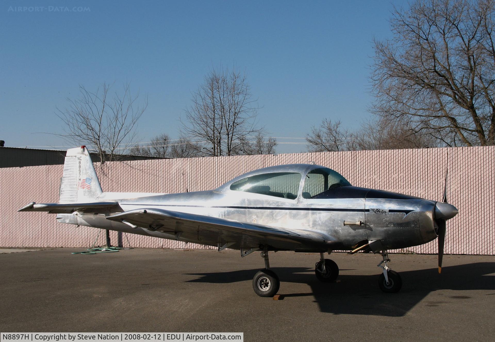 N8897H, 1947 North American Navion (NA-145) C/N NAV-4-897, Highly polished 1947 Navion @ @ UC Davis Airport home base