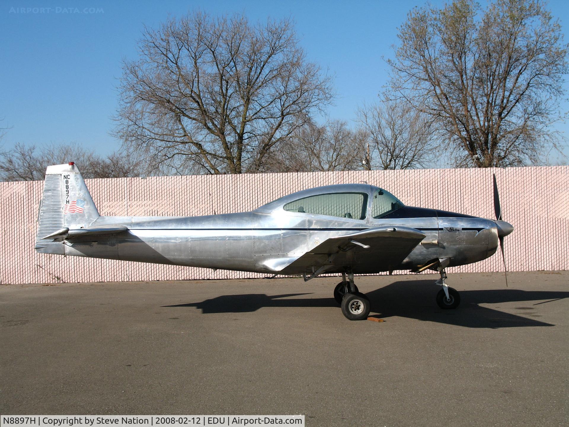 N8897H, 1947 North American Navion (NA-145) C/N NAV-4-897, Highly polished 1947 Navion @ @ UC Davis Airport home base
