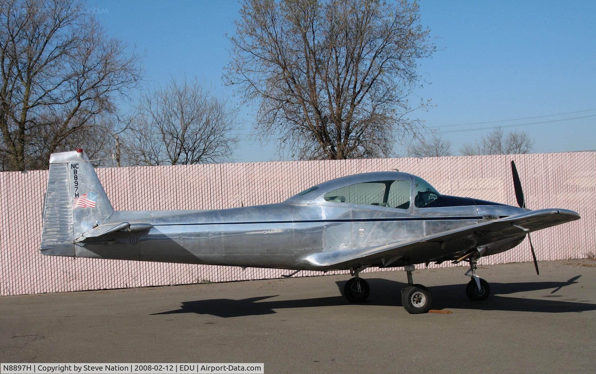N8897H, 1947 North American Navion (NA-145) C/N NAV-4-897, Highly polished 1947 Navion @ @ UC Davis Airport home base