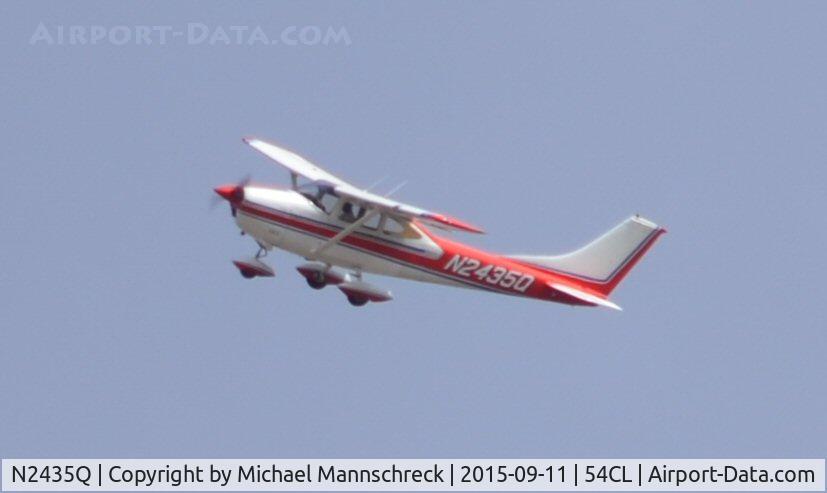 N2435Q, 1966 Cessna 182K Skylane C/N 18257635, Circling a House fire Low Low Low