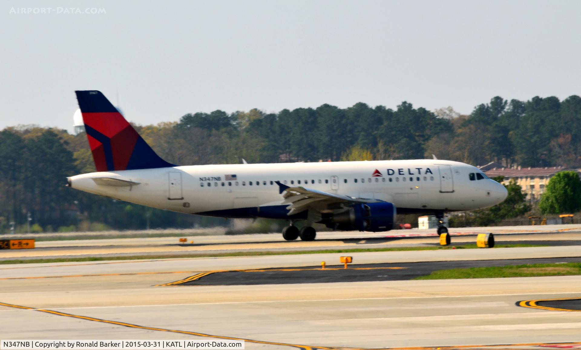 N347NB, 2002 Airbus A319-114 C/N 1800, Landing Atlnata