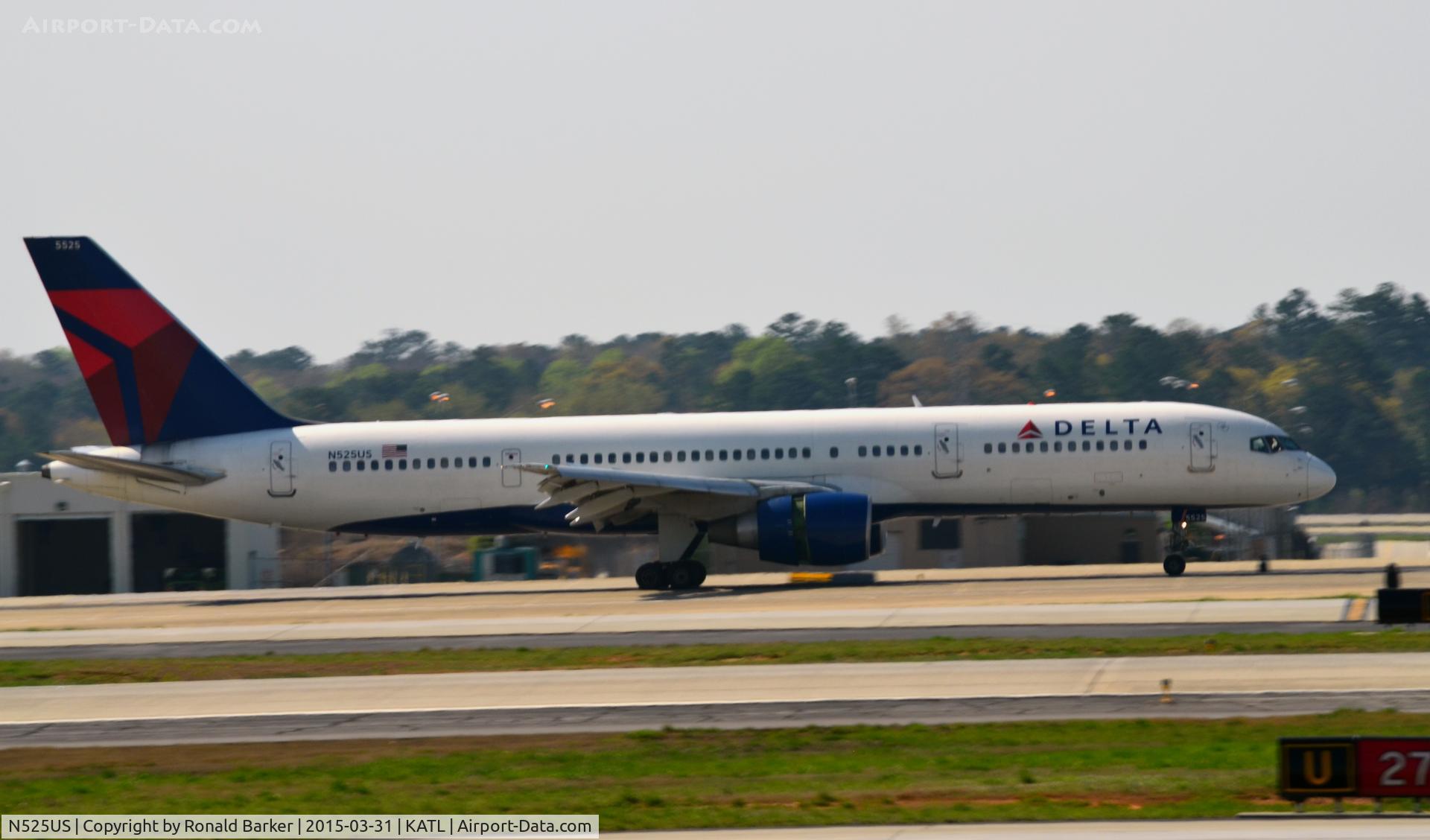 N525US, 1987 Boeing 757-251 C/N 23619, Landing Atlanta