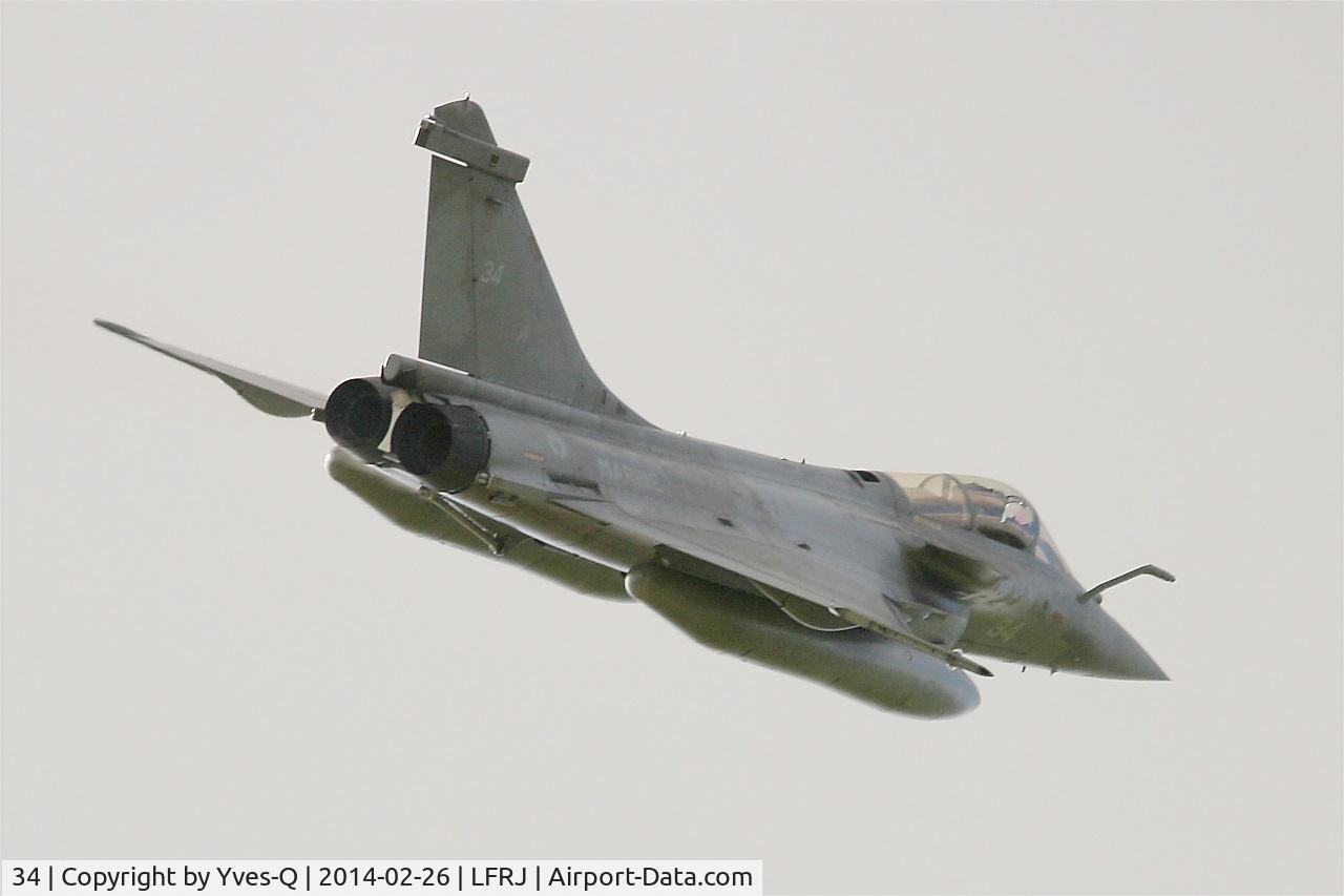 34, Dassault Rafale M C/N 34, Dassault Rafale M, Take off rwy 26, Landivisiau Naval Air Base (LFRJ)