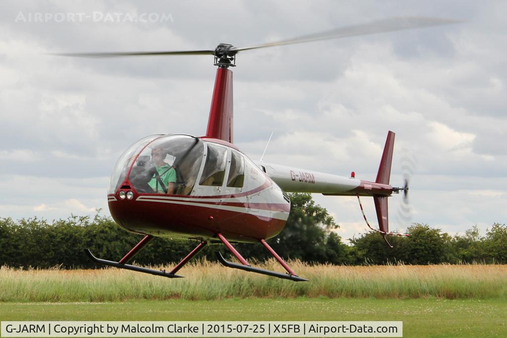 G-JARM, 2006 Robinson R44 Raven I C/N 1620, Robinson R44 Raven I at Fishburn Airfield, July 25th 2015.