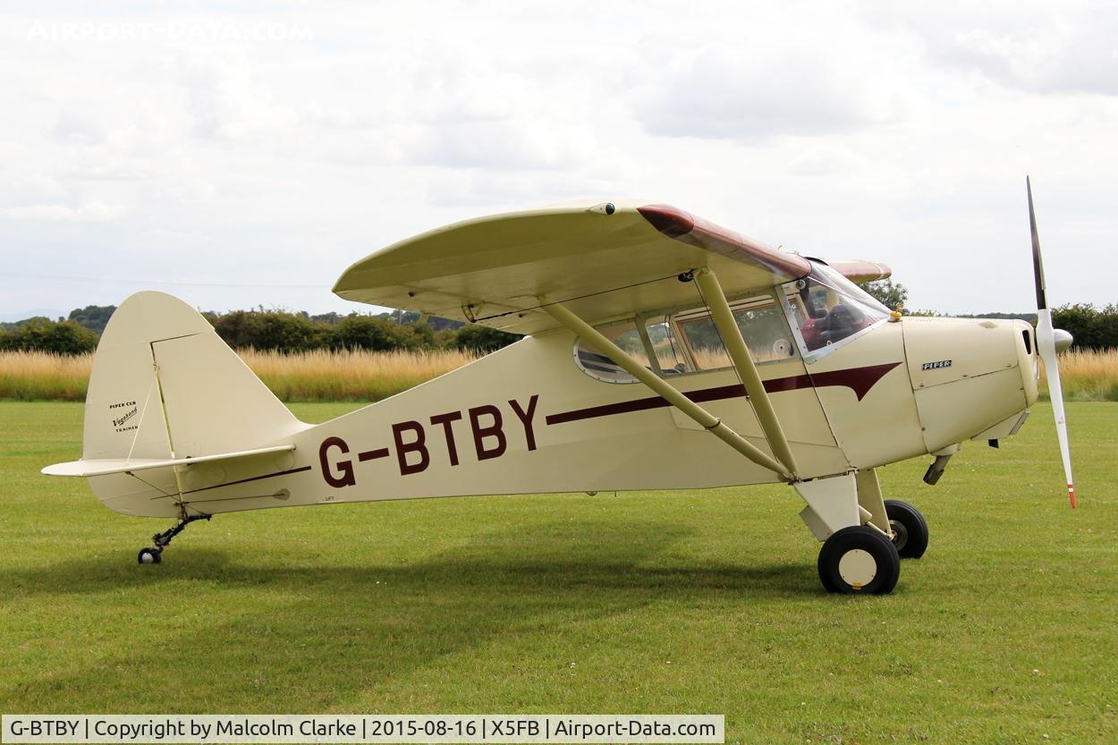 G-BTBY, 1948 Piper PA-17 Vagabond C/N 17-195, Piper PA-17 Vagabond at Fishburn Airfield, August 16th 2015.