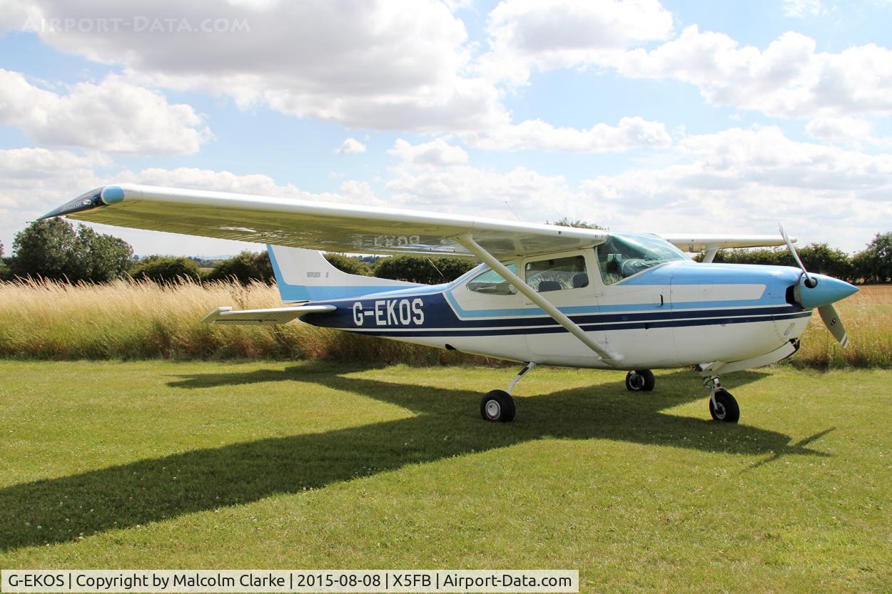 G-EKOS, 1978 Reims FR182 Skylane RG C/N 0017, Reims FR182, Fishburn Airfield, August 8th 2015.