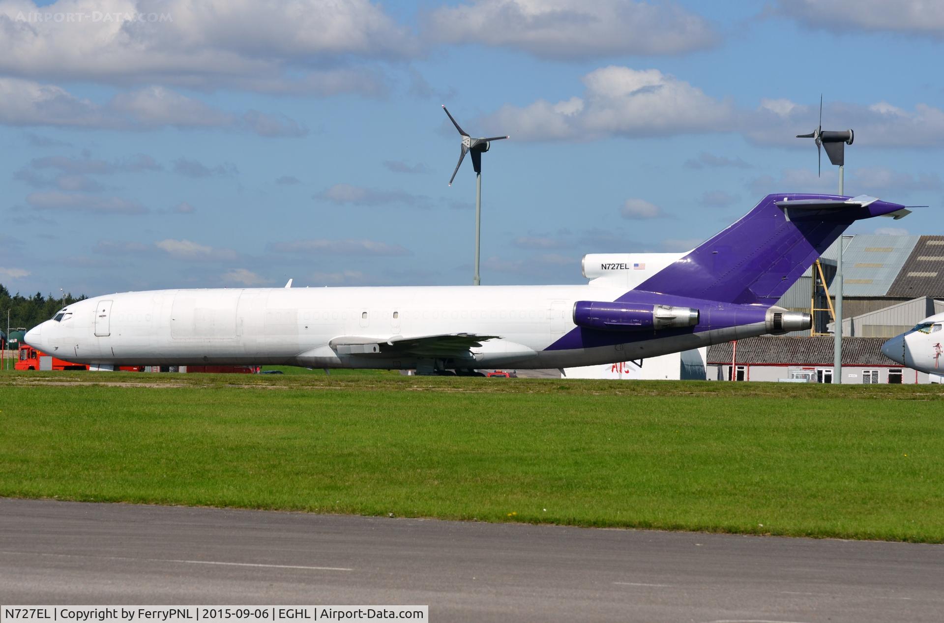 N727EL, 1978 Boeing 727-227F C/N 21463, Ex Fedex B727F N481FE seen in Lasham, UK.
