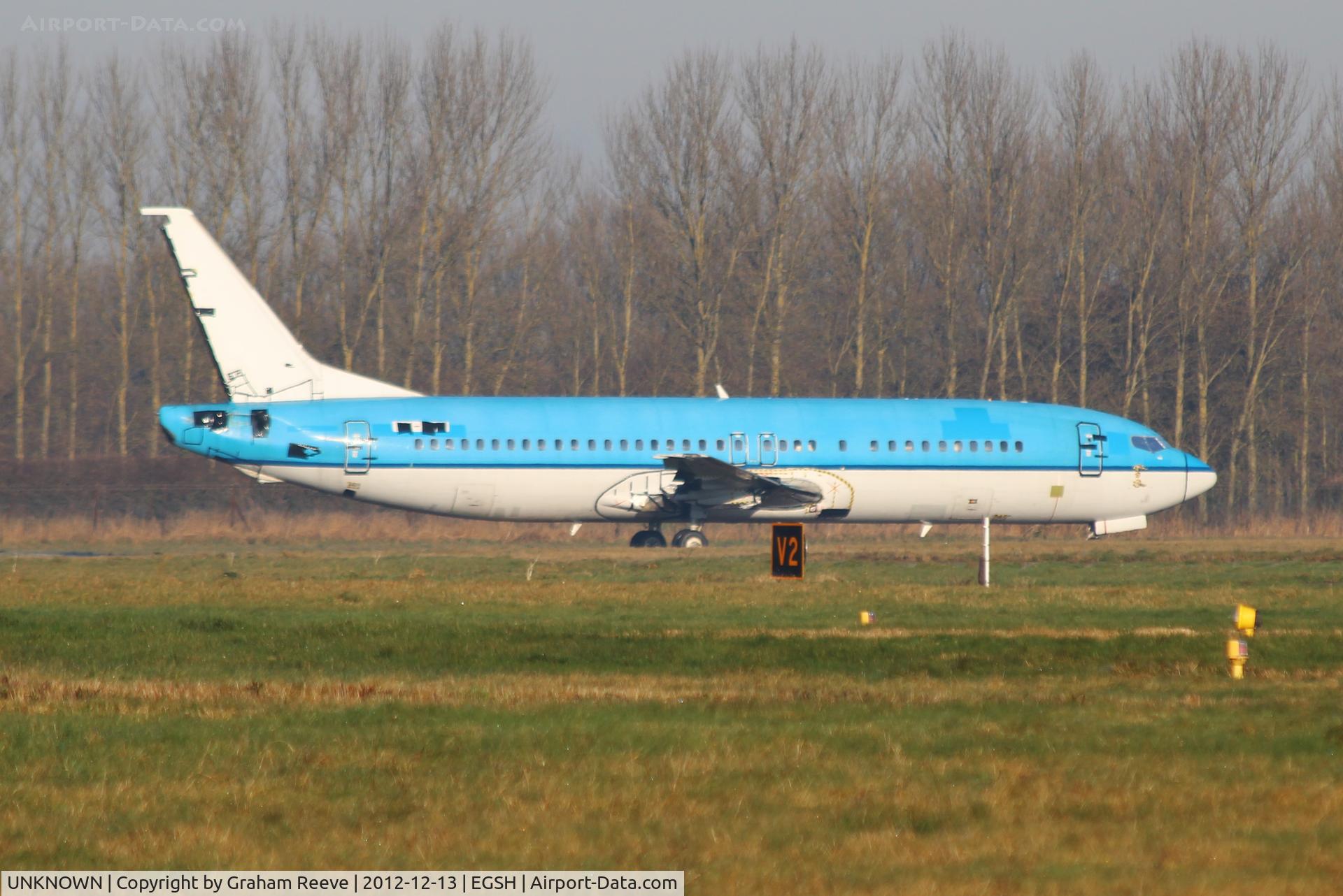 UNKNOWN, Airliners Various C/N Unknown, Former KLM 737 with markings (amongst other items) removed.