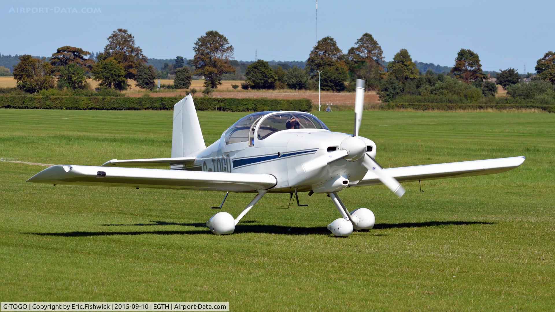 G-TOGO, 2003 Vans RV-6A C/N PFA 181A-13447, 3. G-TOGO preparing to depart The Shuttleworth Collection, Old Warden.