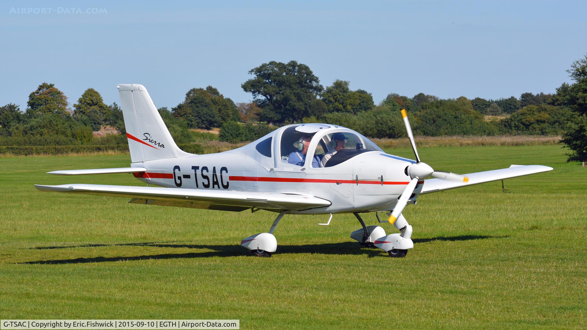 G-TSAC, 2008 Tecnam P-2002EA Sierra C/N PFA 333-14611, 3. G-TSAC preparing to depart The Shuttleworth Collection, Old Warden.