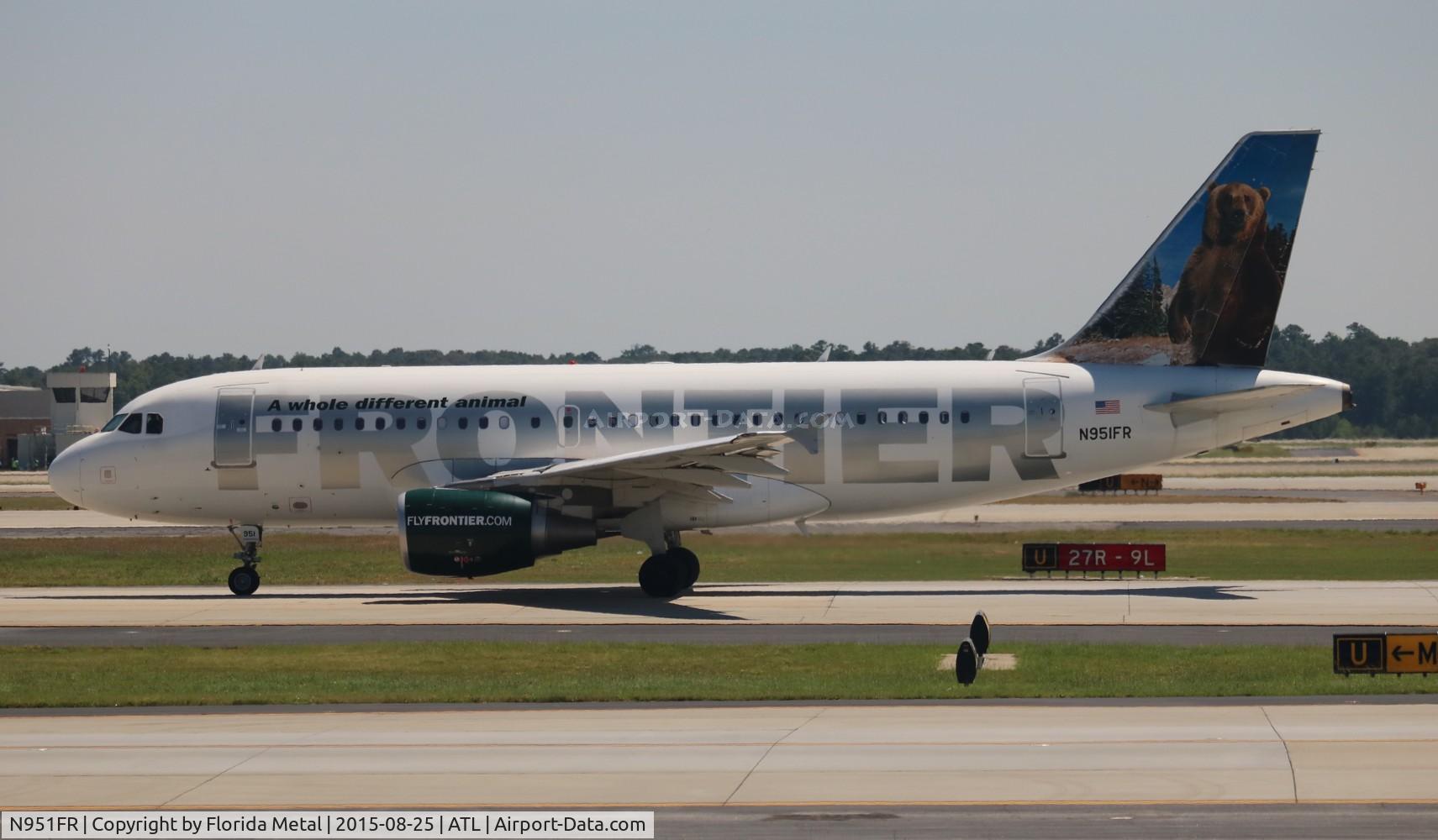 N951FR, 2009 Airbus A319-112 C/N 4127, Frontier 