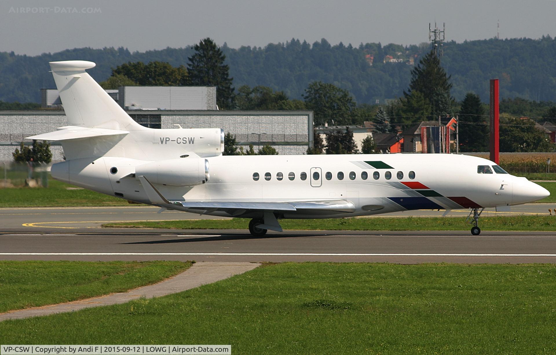 VP-CSW, 2011 Dassault Falcon 7X C/N 143, Volkswagen Air Service Dassault Falcon 7X
