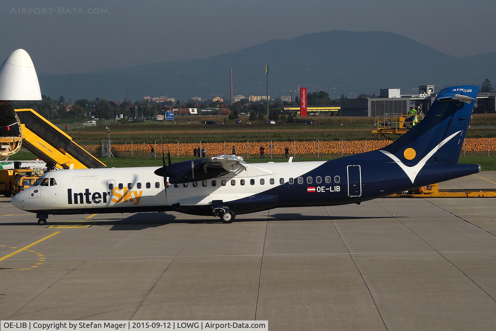 OE-LIB, 2012 ATR N700SV C/N 1038, Intersky ATR-72 @ GRZ - Diversion from SOB