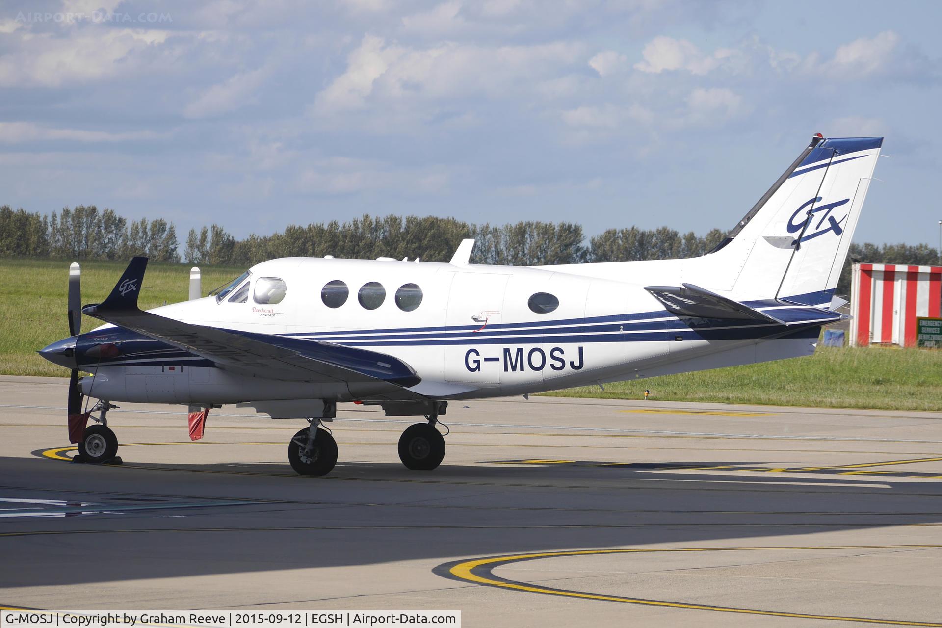 G-MOSJ, 2010 Hawker Beechcraft C90GTI King Air C/N LJ-1984, Parked at Norwich.
