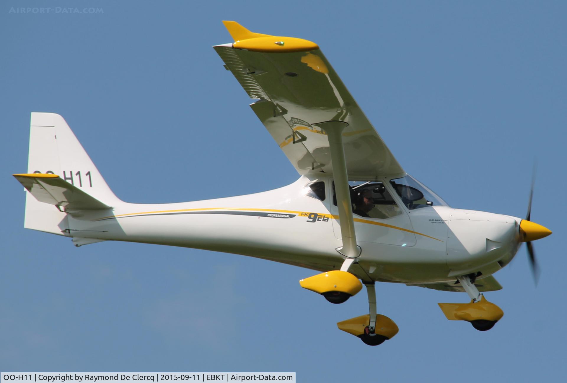 OO-H11, 2012 B & F Technik FK-9 ELA C/N 469, Landing at Wevelgem.