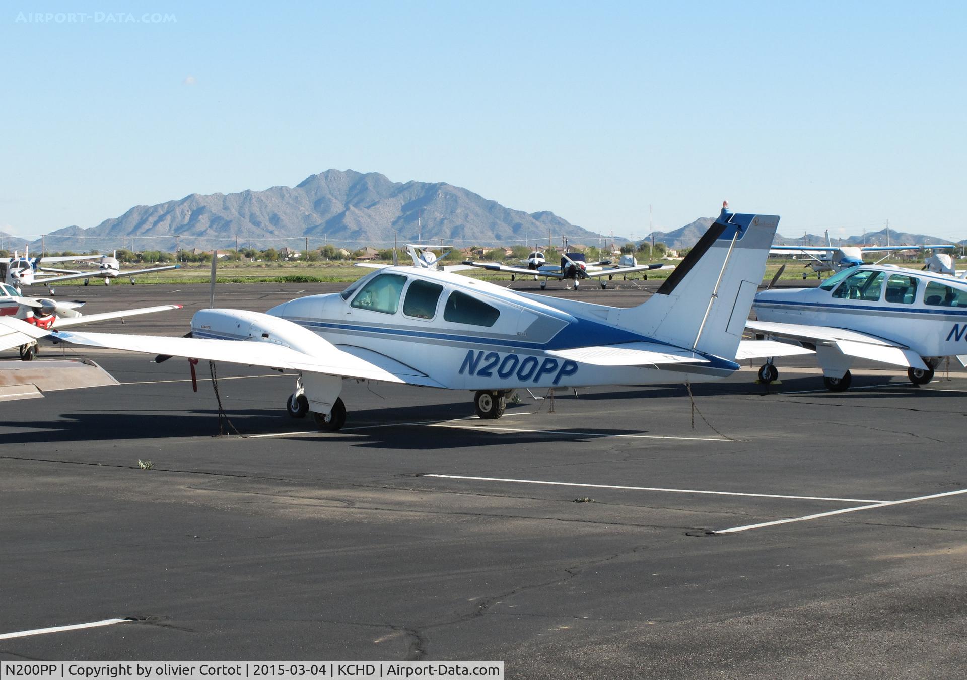 N200PP, 1971 Beech 95-B55 (T42A) Baron C/N TC-1415, Chandler airport