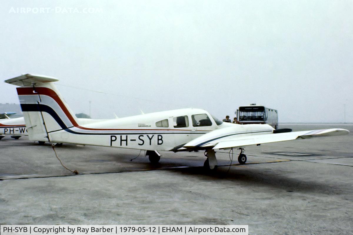 PH-SYB, 1979 Piper PA-44-180 Seminole C/N 44-7995084, Piper PA-44-180 Seminole [44-7995084] Amsterdam-Schiphol~PH 12/05/1979. From a slide.