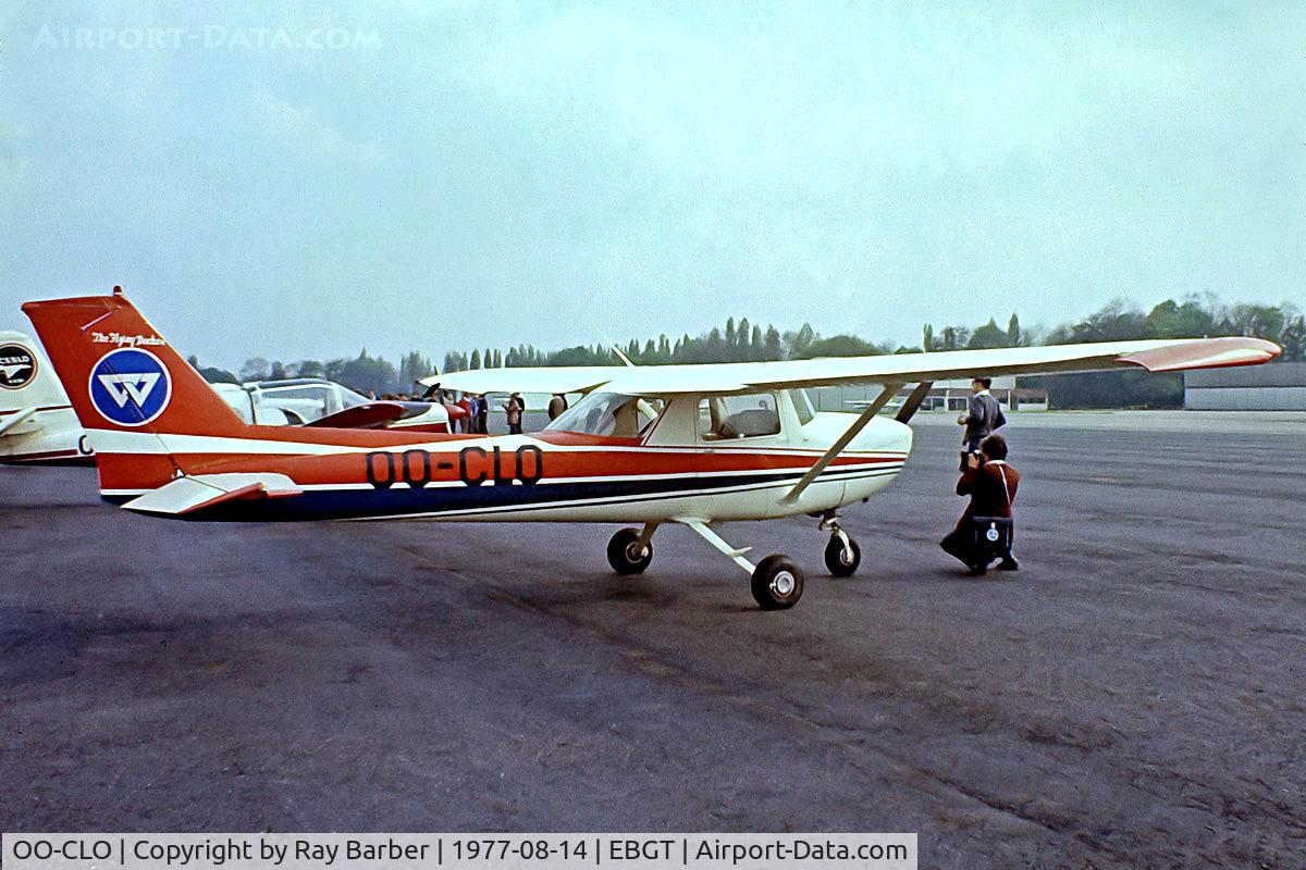 OO-CLO, Reims F150L C/N 0788, R/Cessna F.150L [0788] Ghent~OO 14/08/1977. From a slide.