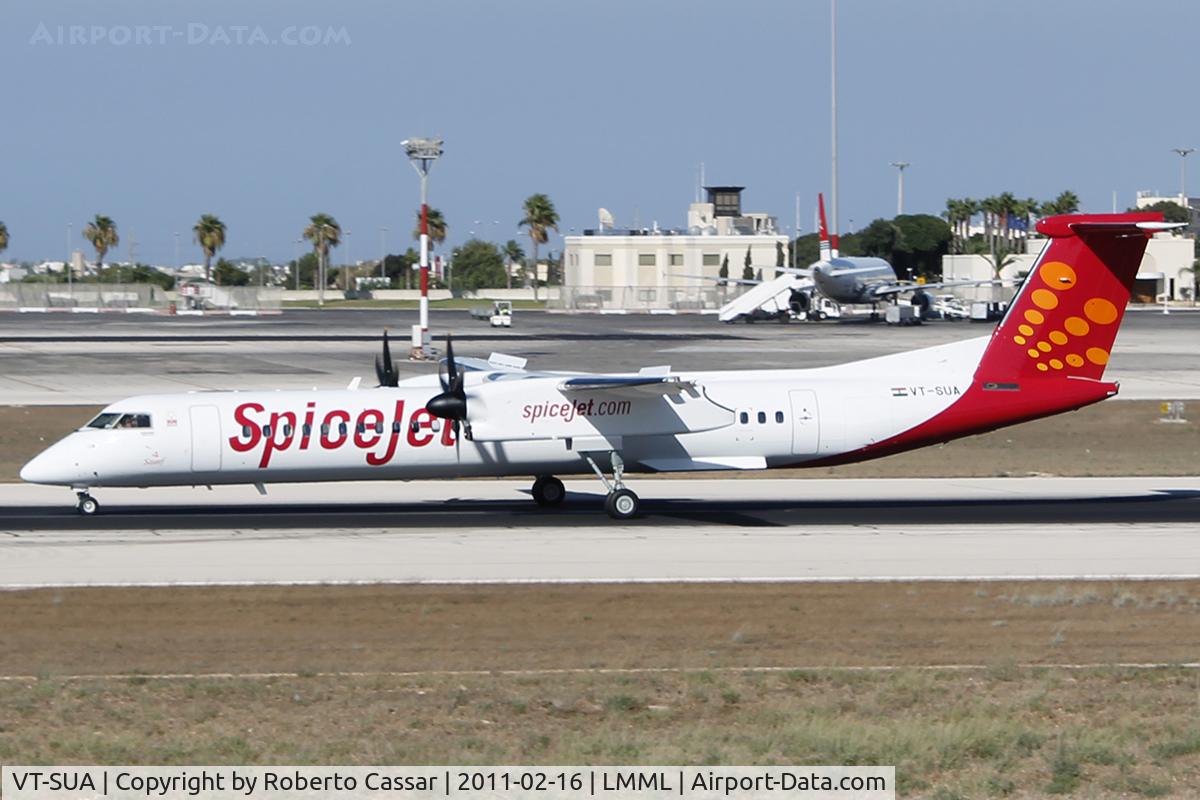 VT-SUA, 2011 De Havilland Canada DHC-8-402Q Dash 8 C/N 4373, Runway 31