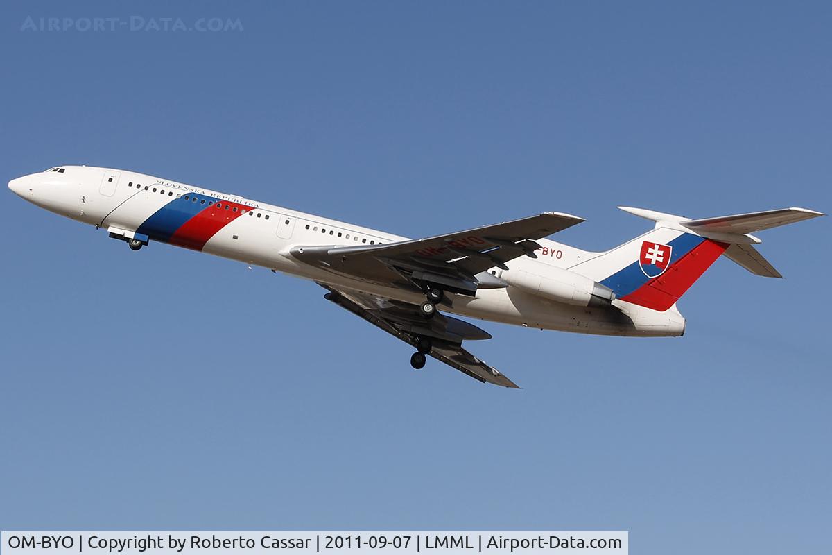 OM-BYO, 1989 Tupolev Tu-154M C/N 89A803, RUnway 13