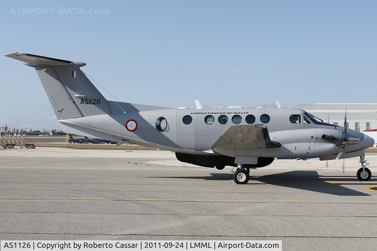 AS1126, 2010 Hawker Beechcraft B200 King Air C/N BB-2016, Malta International Airshow 2011