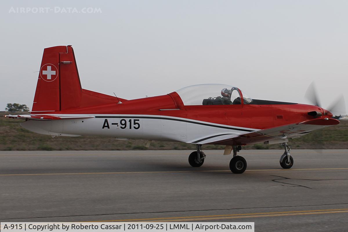 A-915, 1983 Pilatus PC-7 Turbo Trainer C/N 323, Malta International Airshow 2011