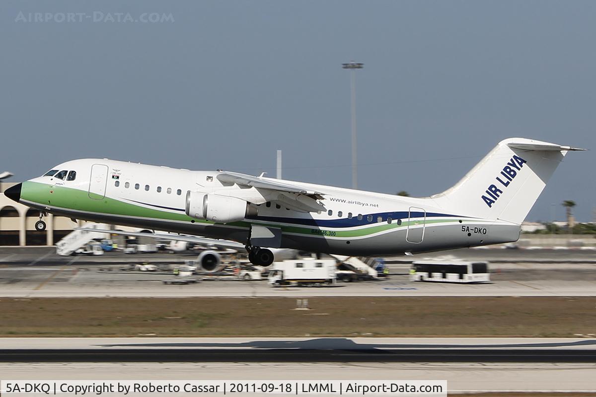5A-DKQ, 1991 British Aerospace BAe.146-300 C/N E3191, Runway 31