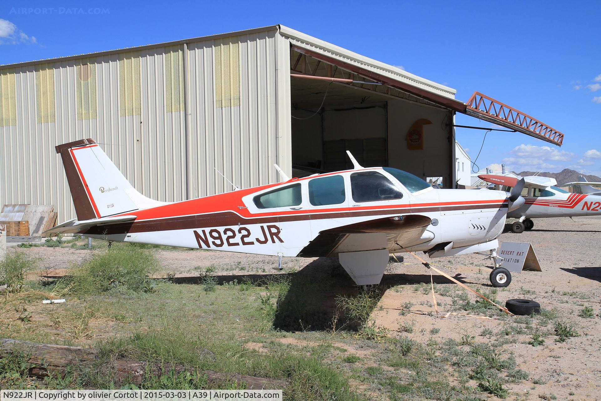 N922JR, 1962 Beech 35-B33 Debonair C/N CD-586, Somewhere in Arizona