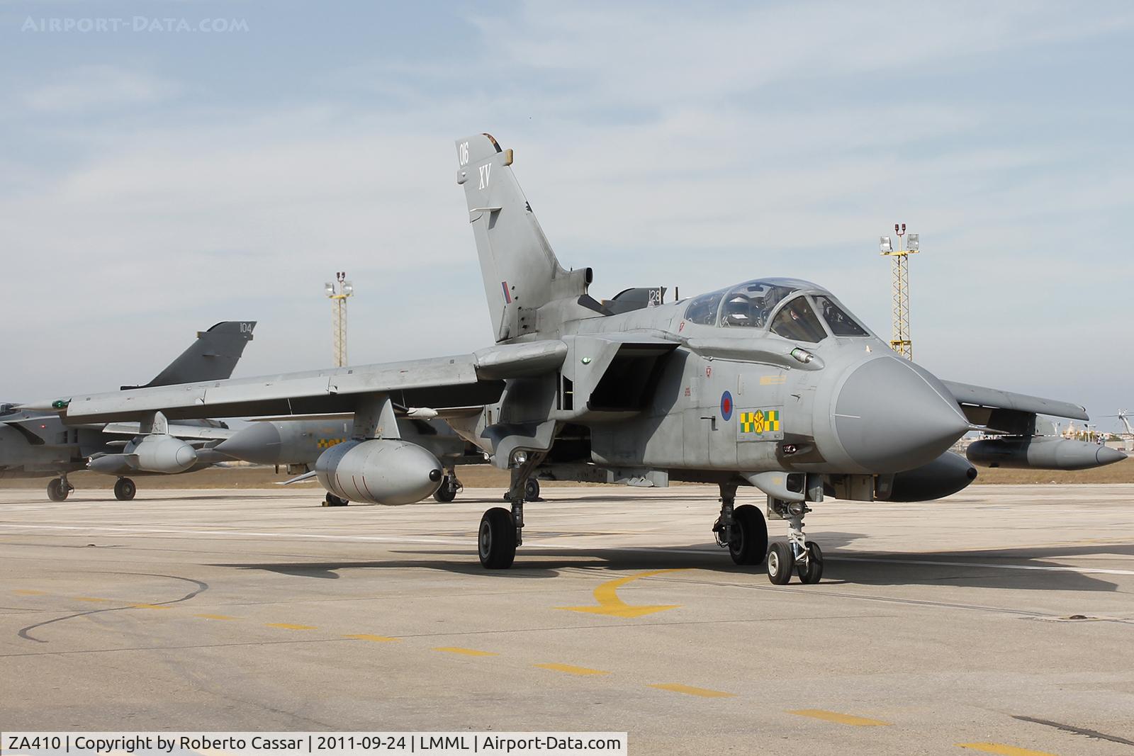 ZA410, 1983 Panavia Tornado GR.4 C/N 227/BT034/3109, Malta International Airshow 2011